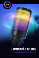 Microfone Condensador USB FIFINE Ampligame A6V