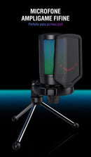 Microfone Condensador USB FIFINE Ampligame A6V