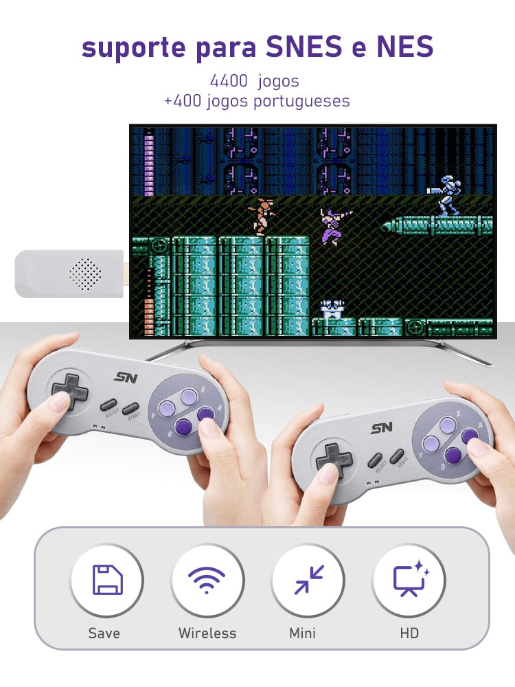 Game Stick - Super Nintendo e Nintendinho